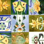 floral tile small